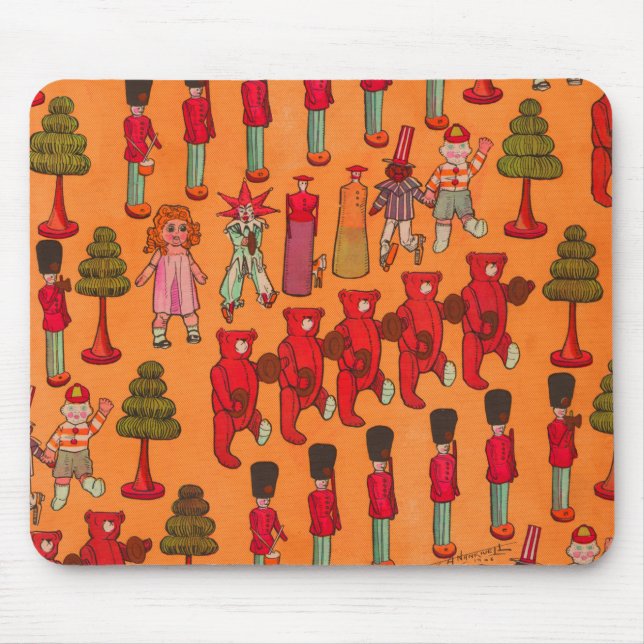 Christmas Toy Vintage Children Play Mouse Pad (Front)