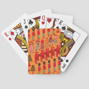 Christmas Toy Vintage Children Play Poker Cards