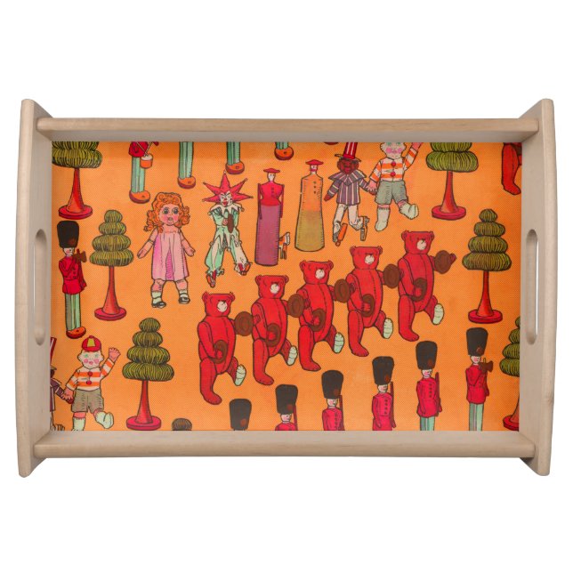Christmas Toy Vintage Children Play Serving Tray (Front)