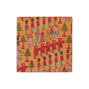 Christmas Toy Vintage Children Play Stone Magnet