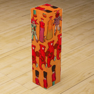 Christmas Toy Vintage Children Play Wine Box