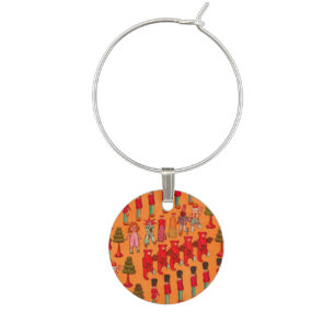 Christmas Toy Vintage Children Play Wine Charm