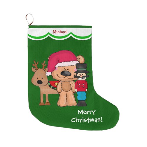 Christmas Toys Personalized Large Christmas Stocking