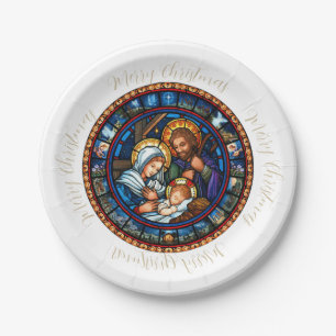 Christmas Traditional Nativity Scene  Paper Plates