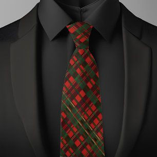 Christmas Traditional Plaid Neck Tie