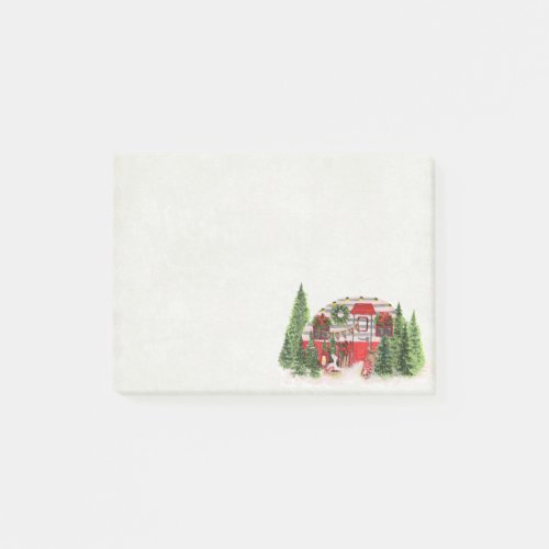 Christmas Trailer Camper Outdoorsy Theme Post_it Notes