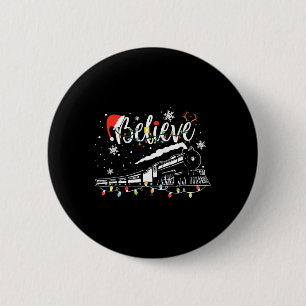 Christmas Train Christmas Believe Polar Express Xm Button