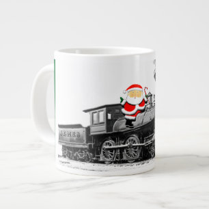 Christmas Train Collectible Giant Coffee Mug