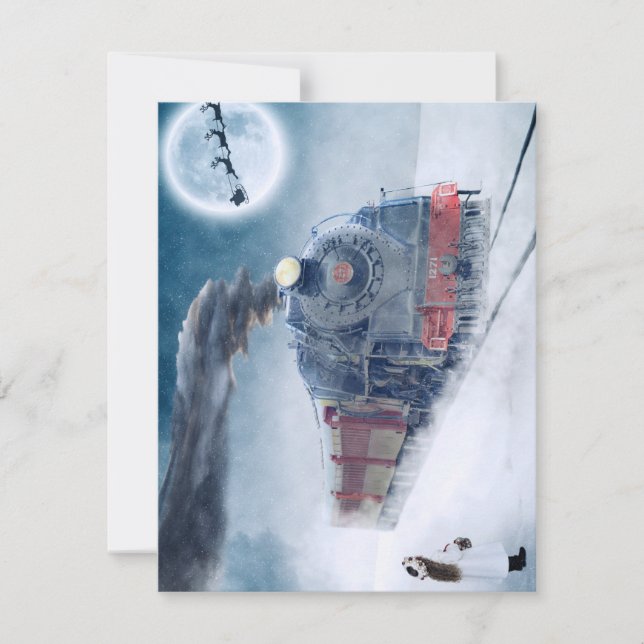 Christmas Train Holiday Card (Front)