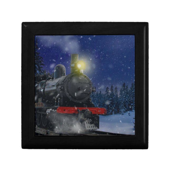 Christmas Train in the snow      Gift Box (Front)