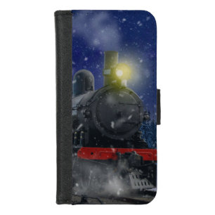 Christmas Train in the snow                iPhone 8/7 Wallet Case