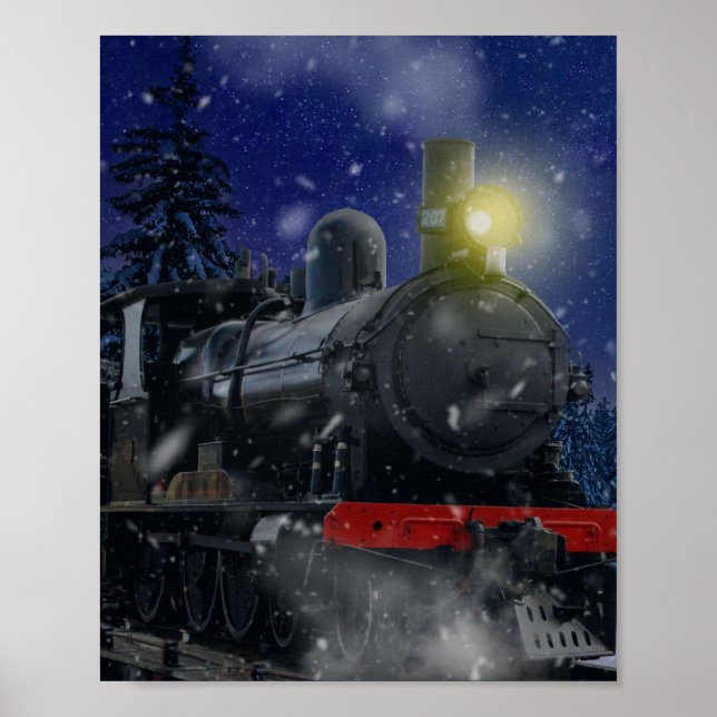 Christmas Train in the snow              Poster (Front)