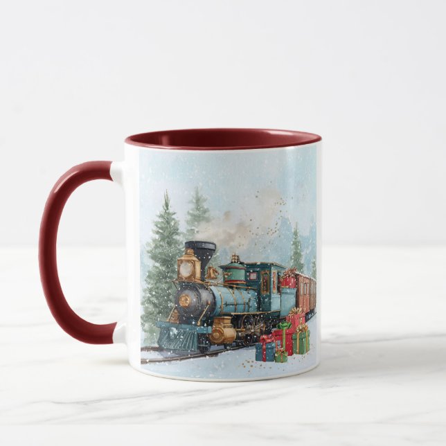 Christmas Train Mug (Left)