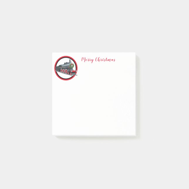 Christmas Train Post it Notes (Front)