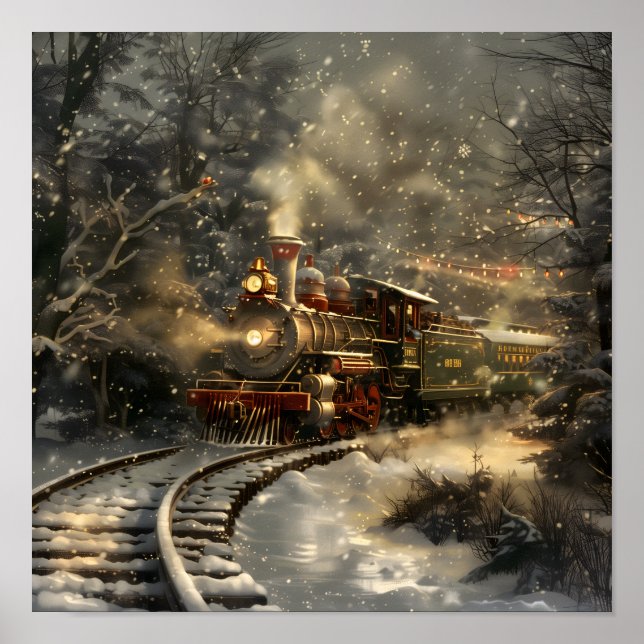 Christmas Train Poster (Front)
