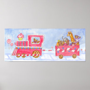 Christmas Train Poster