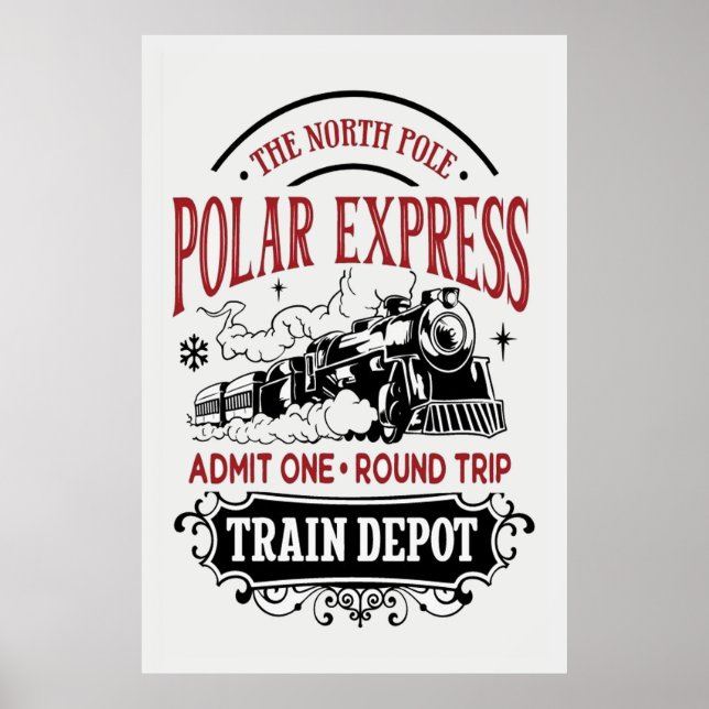Christmas Train Poster (Front)