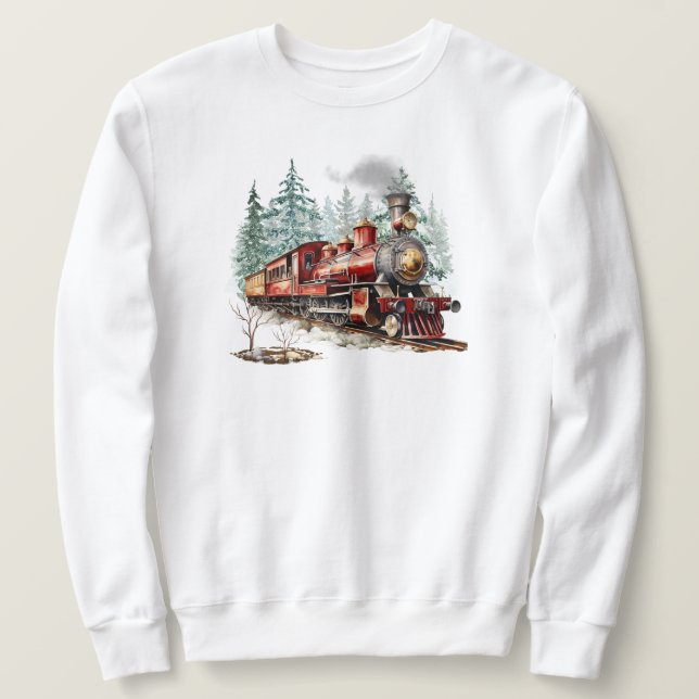 Christmas Train Sweatshirt (Design Front)