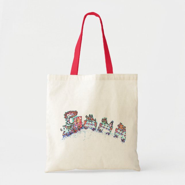 Christmas Train Tote Bag (Front)