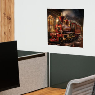 Christmas Train Wall Decal