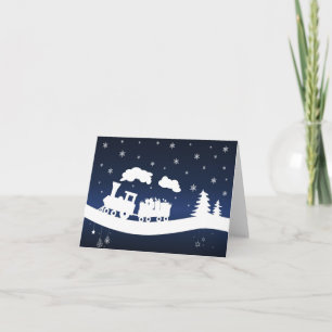 Christmas Train with Gifts Note Card