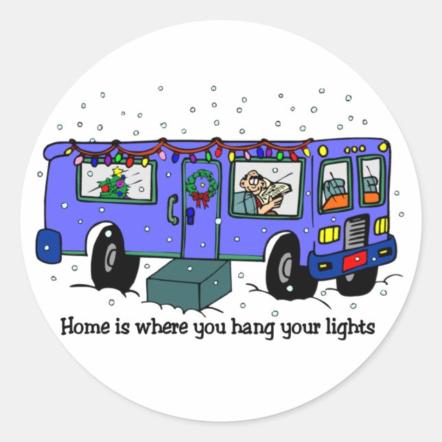 Christmas Travel RV stickers (Front)