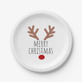 Christmas Treat box Reindeer Antlers Paper Plates