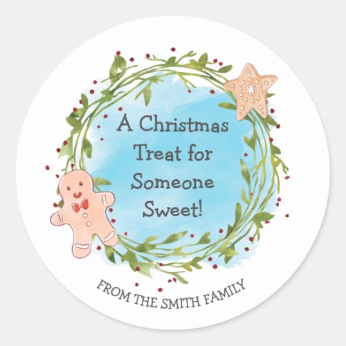 Christmas Treat Someone Sweet  Classic Round Sticker