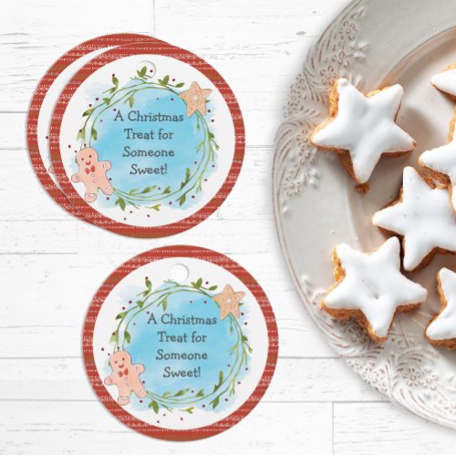 Christmas Treat Someone Sweet  Favor Tags