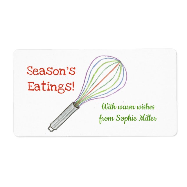 Christmas Treats Label / Baking Label (Front)