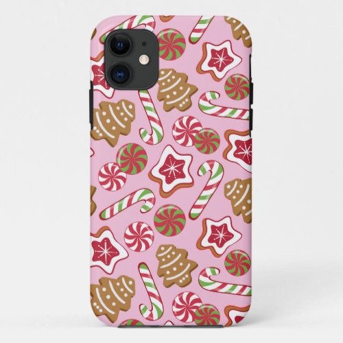 Christmas treats _ pink iPhone 11 case