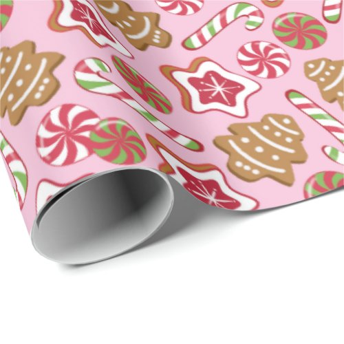 Christmas treats _ pink wrapping paper