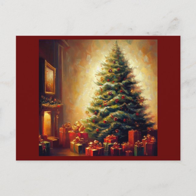 Christmas Tree 1 Holiday Postcard (Front)