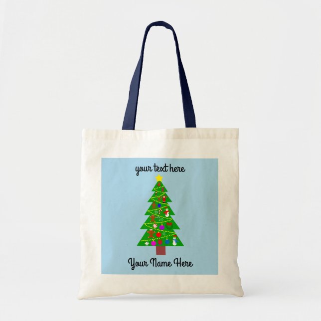 Christmas Tree #1 Tote Bag (Front)