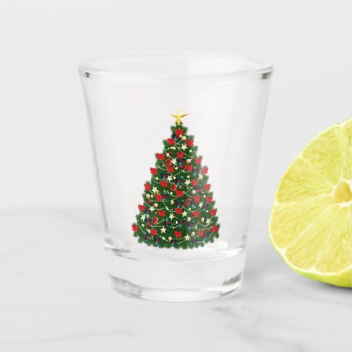 Christmas Tree 2 Shot Glass