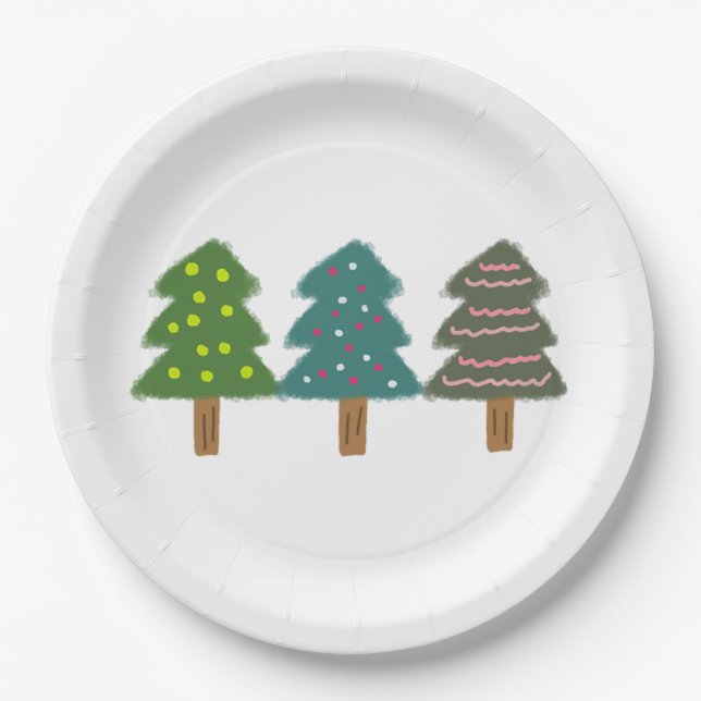 christmas tree  39 paper plates (Front)