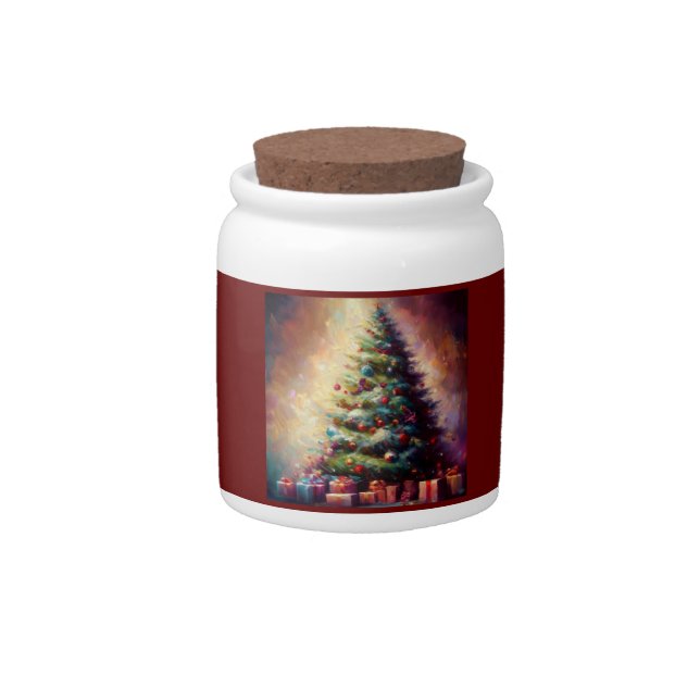 Christmas Tree 3 Candy Jar (Front)