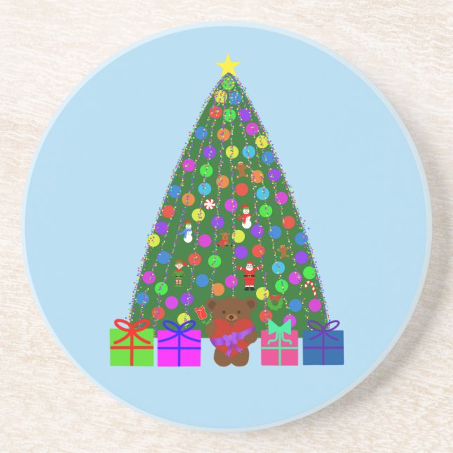 Christmas Tree #3 Coaster (Front)