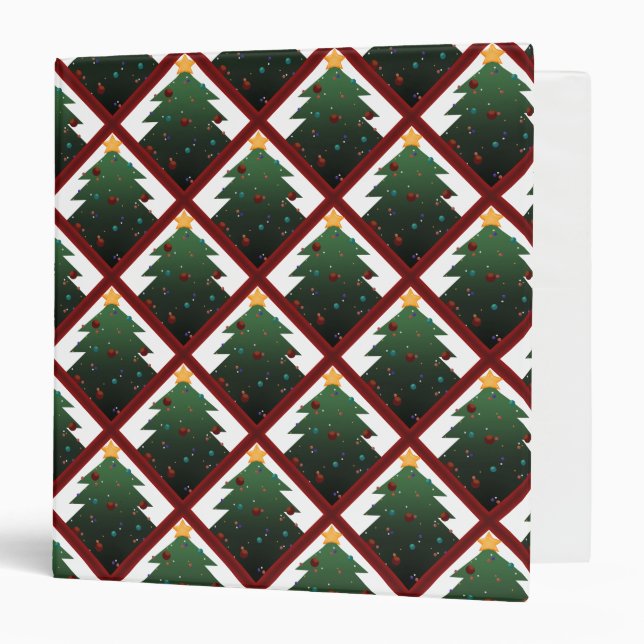 Christmas Tree 3 Ring Binder (Front/Inside)