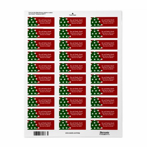 Christmas Tree Address Labels Zazzle