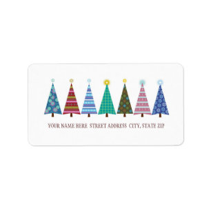 Christmas Tree Address Mailing Labels