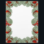 Christmas tree and bulb decoration letterhead<br><div class="desc">Christmas decoration border design</div>