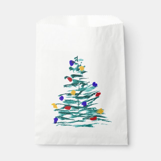 Christmas Tree and Bulbs Favor Bags (Front)