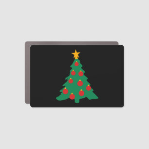 Christmas Tree and Decorations Car Magnet