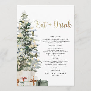 Christmas Tree And Gifts Baby Shower Menu