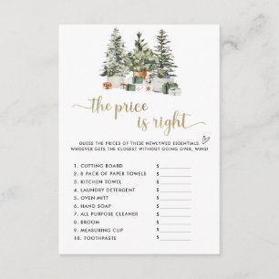 Christmas Tree And Gifts Shoe Game Card