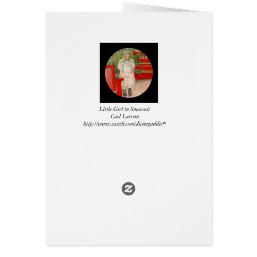 Christmas Tree and Little Snowsuit Girl (Back)