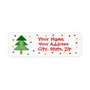 Tree Return Address Labels | Zazzle