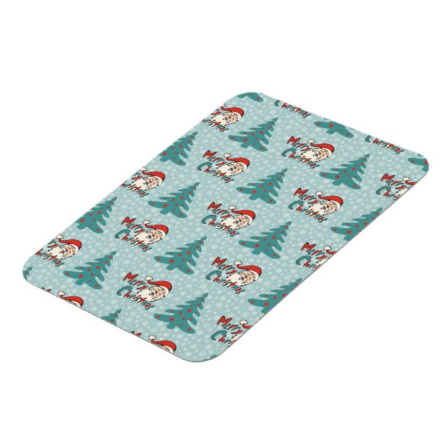 Christmas tree and santa claus magnet (Left Side)