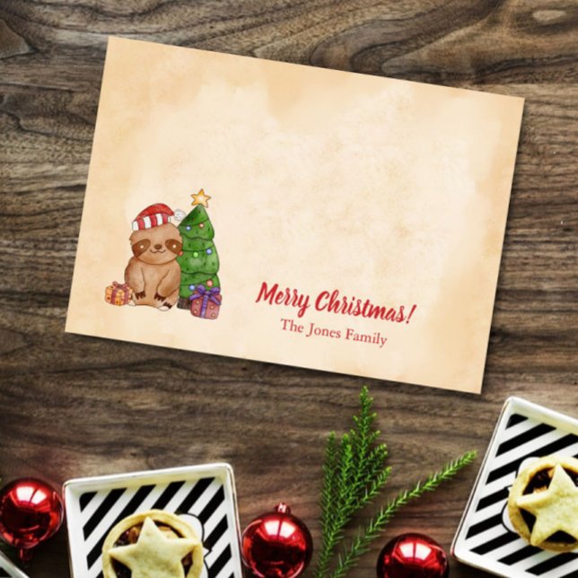 Christmas Tree and Sloth Custom Post-it Notes (Creator Uploaded)